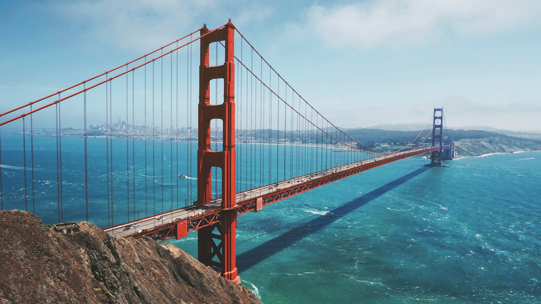 Golden Gate Bridge over the San Francisco Bay
